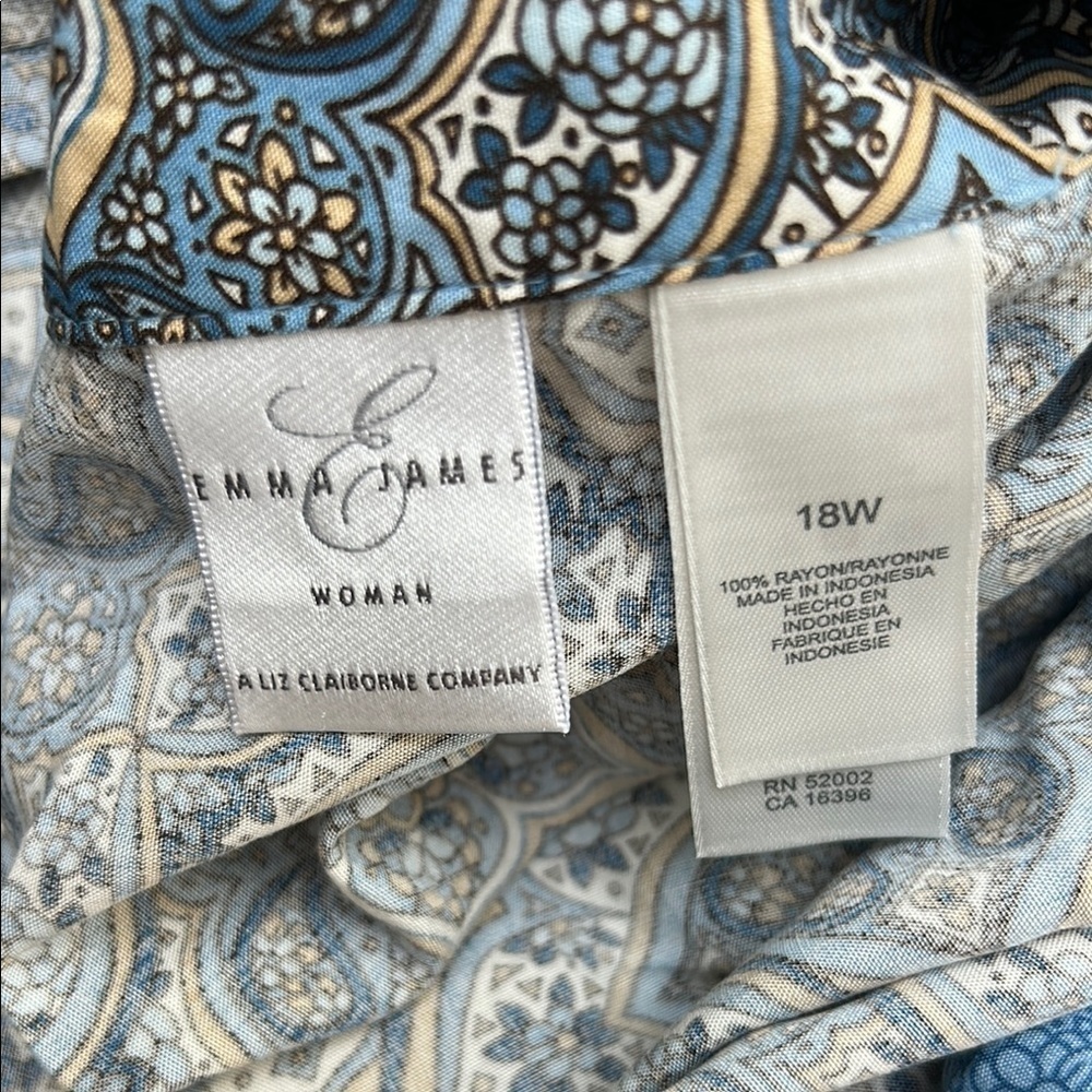 NWT Emma James by Liz Claiborne Skirt Size 18W Earthen Treasures Tencel - Picture 7 of 7
